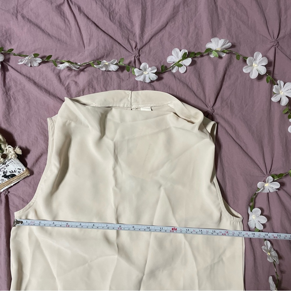 SOLD! Gorgeous Commense Cream Mandarin Collar Blouse So Soft & Sweet - Picture 7 of 9